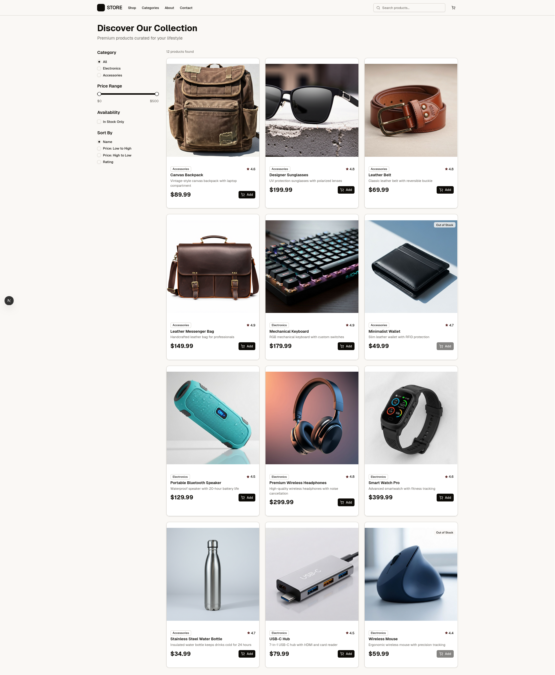 Ecommerce Frontend